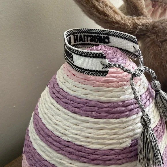 Dior J'Adior White and Black Woven Ribbon Bracelet - Picture 2 of 4